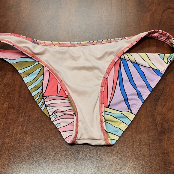Billabong Surfadelic Bralette Bikini Set Multi-Color Retro Vibrant Size S - Picture 9 of 16